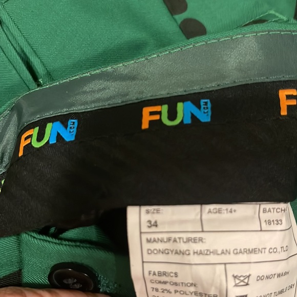 BATMAN FUN FUN  Super Cute  Green color Mens Pants size 34” - Picture 6 of 16